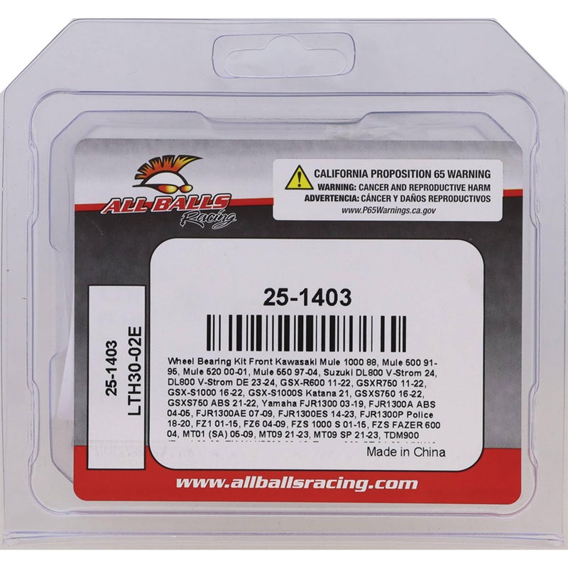 All Balls Racing 25-1403 Wheel Bearing Seal Kit Compatible with/Replacement for Kawasaki Yamaha - Image 3